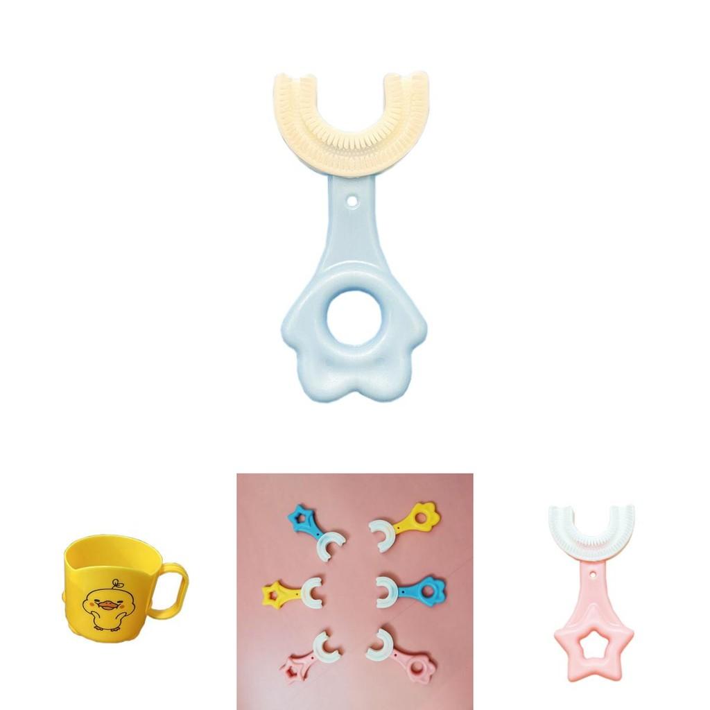 Silicone Baby Toothbrush For Infants And Toddlers With U-shaped Design**