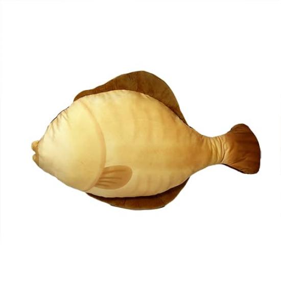 Steaming Boiled Flatfish Ultra Big Cushion Plush Toy for 70cm Fishing, Jigging, Fishing, Display, Approx.