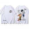 202526 Summer Disco Zootopia Themed Printed Pure Cotton Tshirt Fashionable Loose and Casual Shortsleeved Unisex