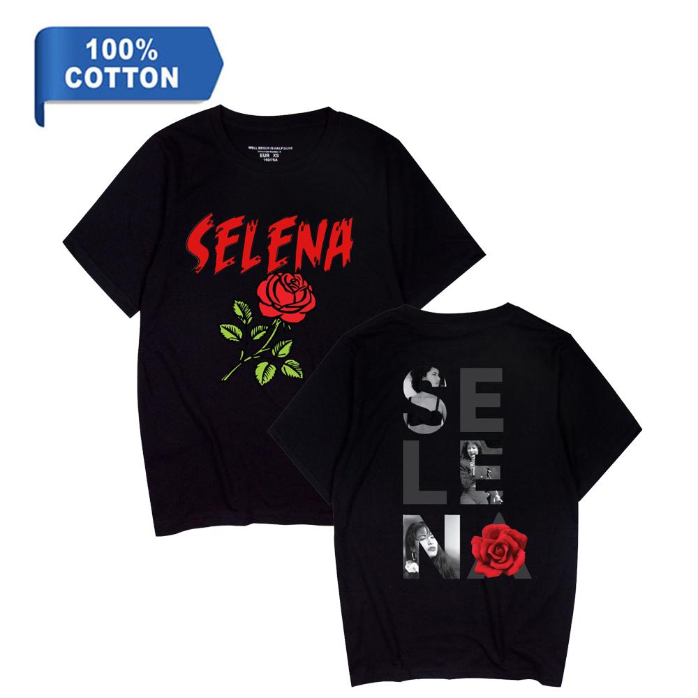 Singer Selena Quintanilla TShirt Women Short Sleeve Cotton Tshirts Casual Summer ONeck Cool Tees Shirt