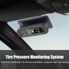 Solar Power TPMS Car Tire Pressure Monitoring System Alarm Tyre Air Pressure Meter Gauge Temperature Warning With 4 Sensors