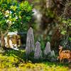 28pcs Mini Artificial Mountain Decoration for Zen Garden Resin Bonsai Accessories Small Sculptures for Decorative Pots Fish Tank