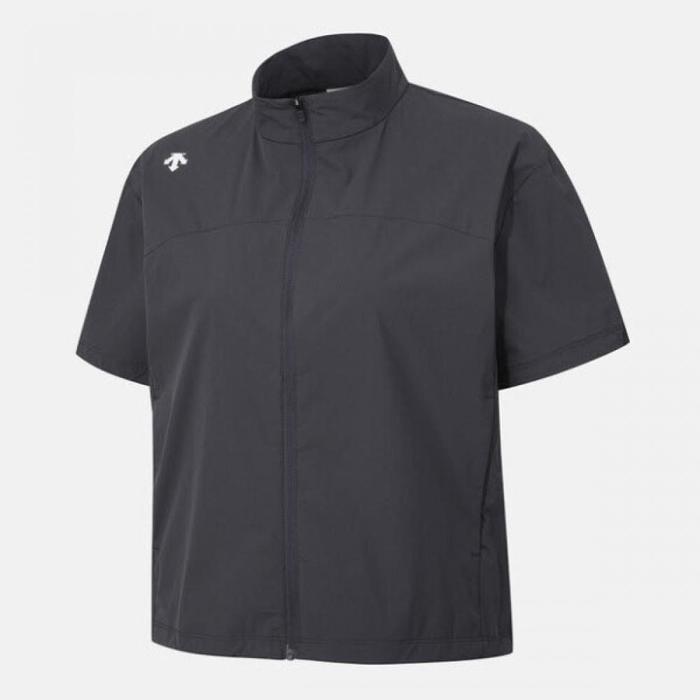 

DeScente футболка с коротким рукавом Cqk Sq222pwb41 Chc женская легкая куртка с коротким рукавом на молнии Cha 85