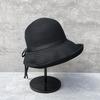 Summer Vacation Travel Small Fresh Bucket Hat Female Sunshade Sun Protection Versatile Straw Woven Basin Hat Foldable Straw Hat