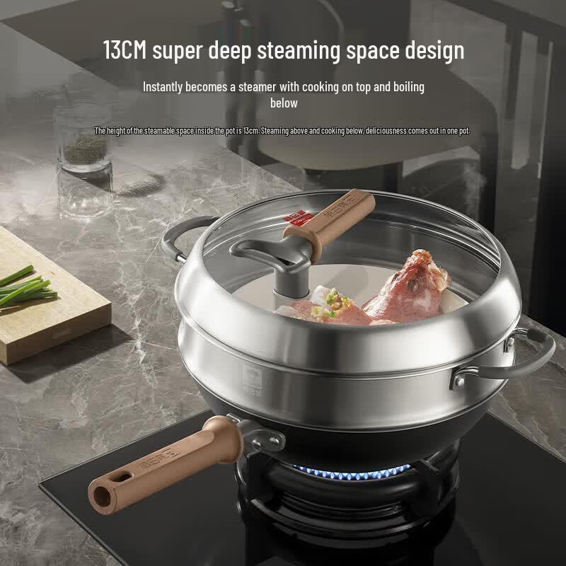 Kobach Titanium Iron Wok (32cm)