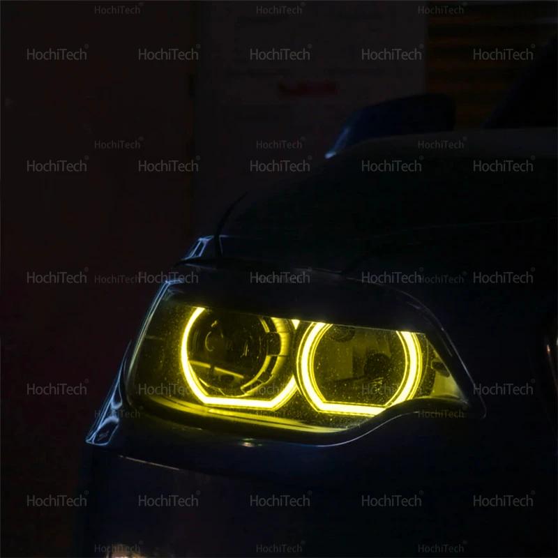 Tagfahrlicht-Set (DRL) mit Angel Eyes, LED-Scheinwerferring im CSL-Stil, zitronengelb, für BMW 2er F22 F23 M2 F87 (vor Facelift, 2014–2018)