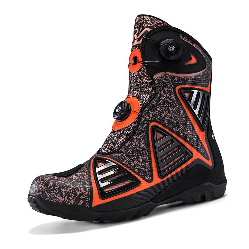 New Motorcycle Boots Men Leather Motos