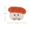 Apricot Lamb Salmon Sushi Plush Toy - Soft, Cute, Fluffy Salmon Sushi, 8cm