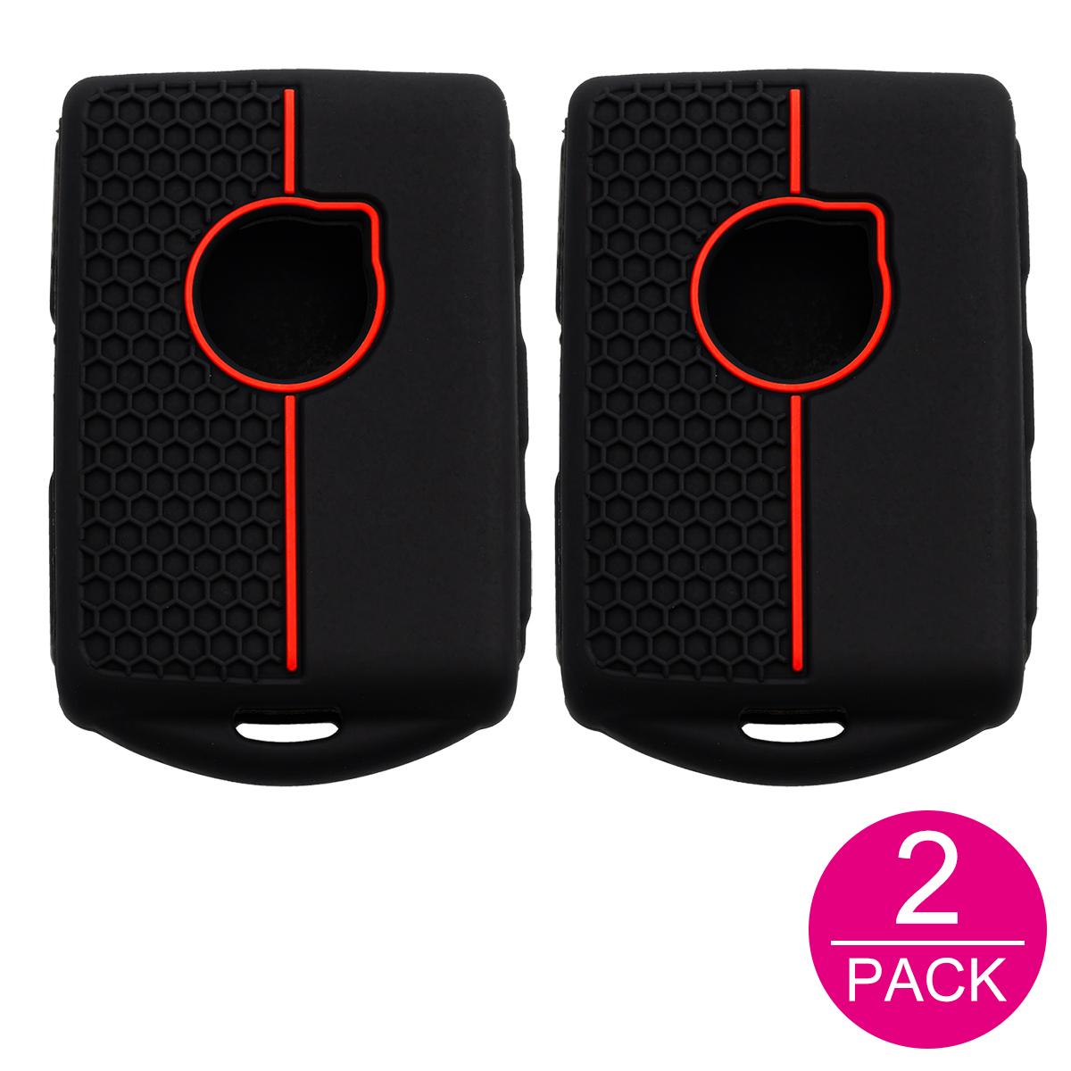 

2x Silicone Car Key Fob Cover Case Holder Keychain For Volvo C40 S60 V60 S90 V90 XC40 XC60 XC90