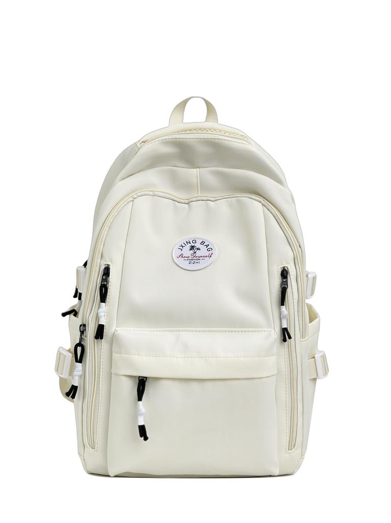 Schoolbag1011 Japanese Ins Style Girl Schoolbag Simple and Lightweight Backpack College Style High School Student Solid Color Casual Backpack
