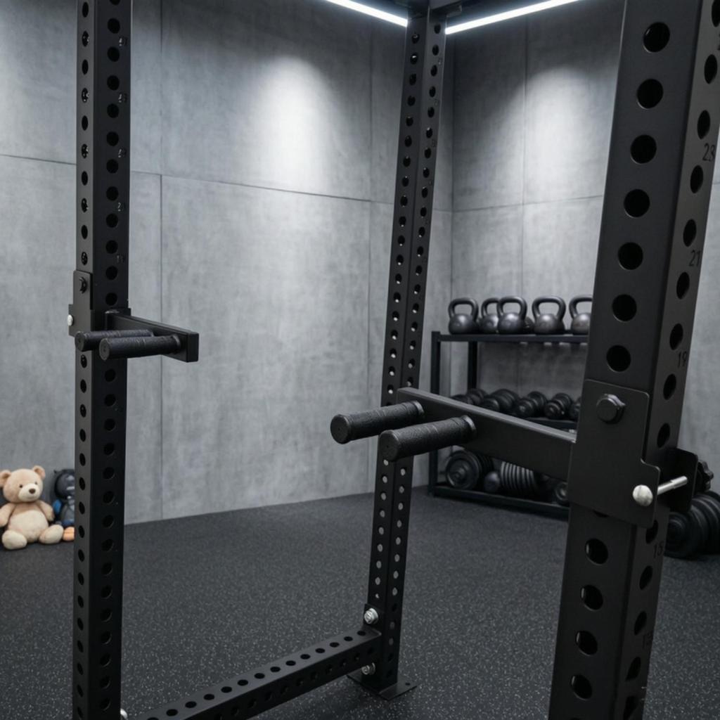 Split Handle Heavy Duty Rack Attachment with Pins Standard Fit for Athletes