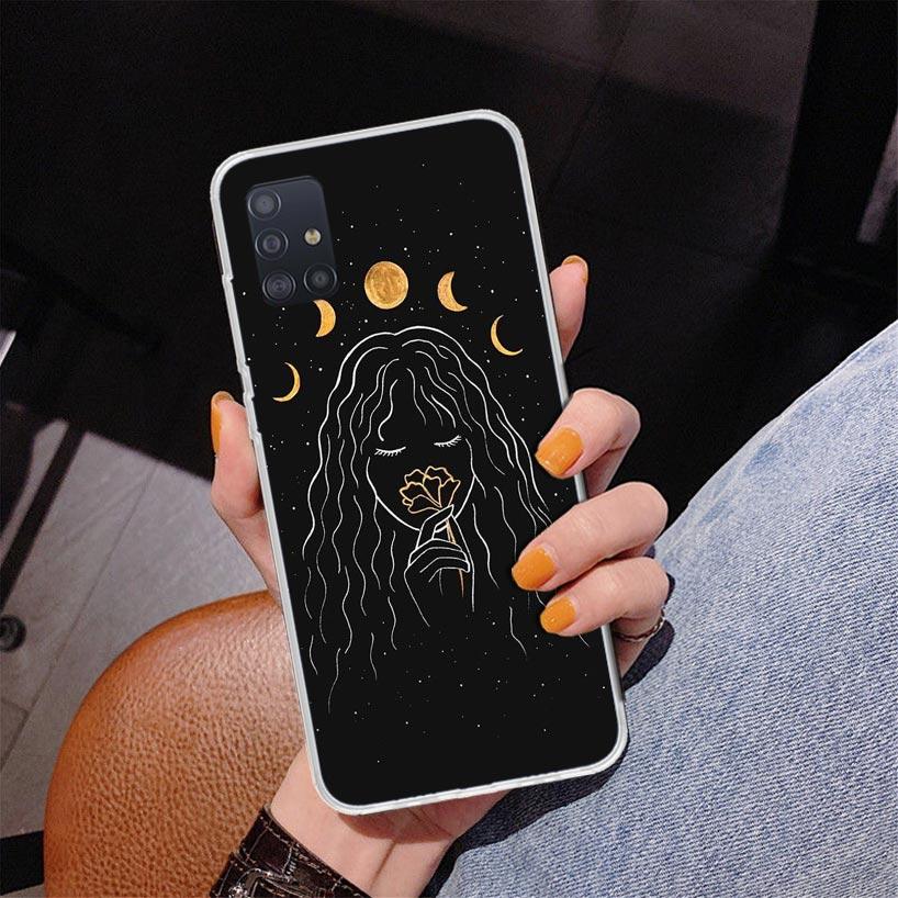 Moon Mystery Totem Witche Phone Case For Samsung Galaxy A52 A32 A22 A12 A51 A31 A50S A30S A20S A10S Note 20 Ultra 10 Plus S10 A7