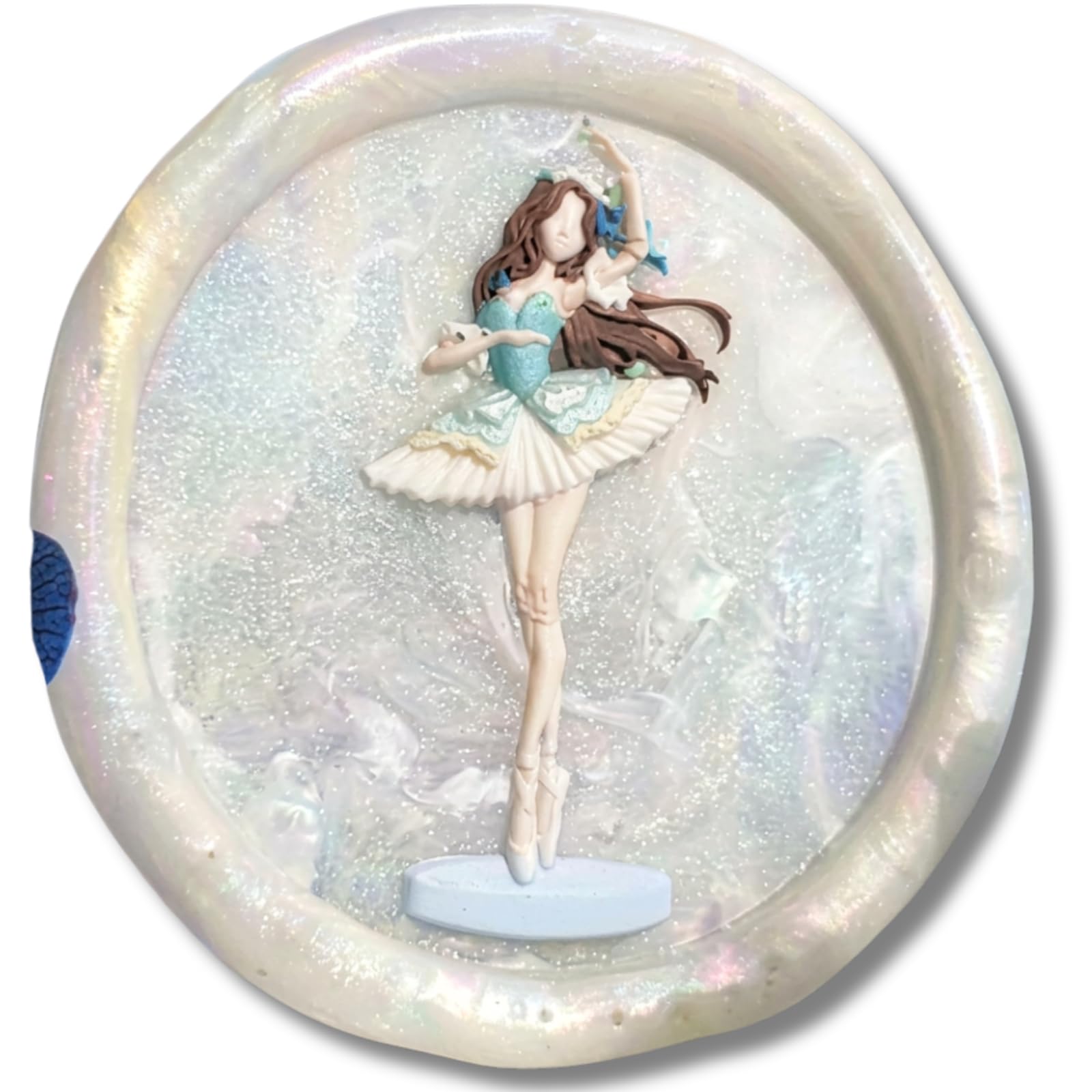 

Sealing Stamp Head Ballerina 40mm Sealing Wax Stamp 3D Engraving Tutu Stage Dancer Wedding Invitation Gift Wrapping Stylish Antique Brass Replaceable