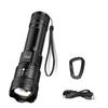 High Power LED Flashlight - USB Rechargeable, Zoomable Waterproof Multi-Mode Torch Light for Camping, Hiking, Emergency & Outdoo