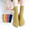 10 Pairs Women's Comfortable Middle Tube Socks Candy Color Sweet Breathable Socks