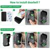 Hand Free Two Way Wireless Doorbell 500M Intercom System Doorbell with Rechargeable Battery Duplex Door Bell for Factory Office
