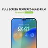 PINWUYO For iPhone 15 JK Tempered Glass Film Series-2 Full Screen Protector Full Glue High Aluminum-silicon Glass Film