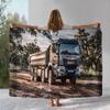 Coperta Classica in Flanella MAN Truck Lorry, Coperta in Peluche Ultra Morbida e Calda per Casa Camera da Letto Letto Divano Ufficio Campeggio Picnic regalo