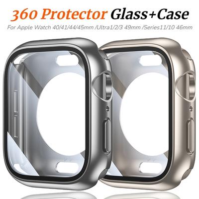 360 Volledige Beschermhoes Voor Apple Watch Case 46mm 42mm 45mm 40mm 41mm 44mm Ultra 49mm Scherm Bumper Beschermer Voor iWatch Series 11 10 9 8 7 6 5 SE3
