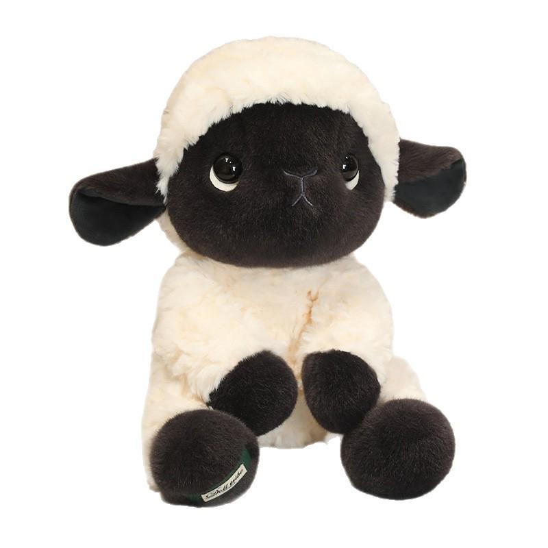 Adorable Black Sheep Plush Toy: Cute Cushion & Creative Doll for Children's Birthdays