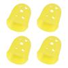 4pcs/set Non-Slip Guitar Fingertip Protectors Rubber Thimble Solid Color Silicone Finger Guards Guitar Accessories
