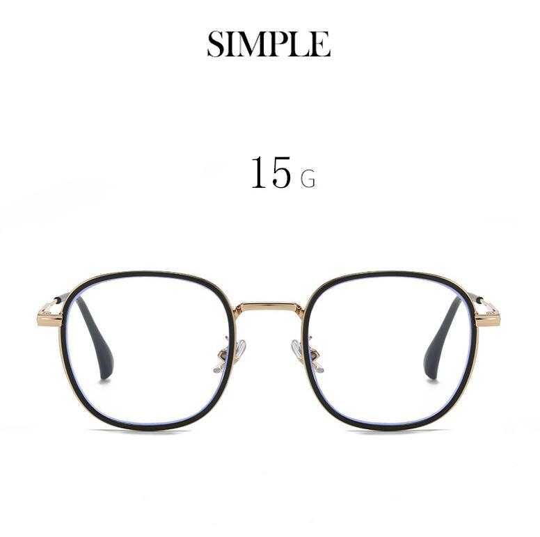 Blue Light Blocking Oval Prescription Eyeglasses For The Nearsighted Women Student Single Lens Myopia Spectacles 0 -0.5 -1.0 To -6