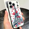 France Eiffel Tower Paris Soft Phone Case for iPhone 16 16E 17 Air 15 Pro Max 14 Plus 13 Mini 11 12 7 Black Cover Back Shell