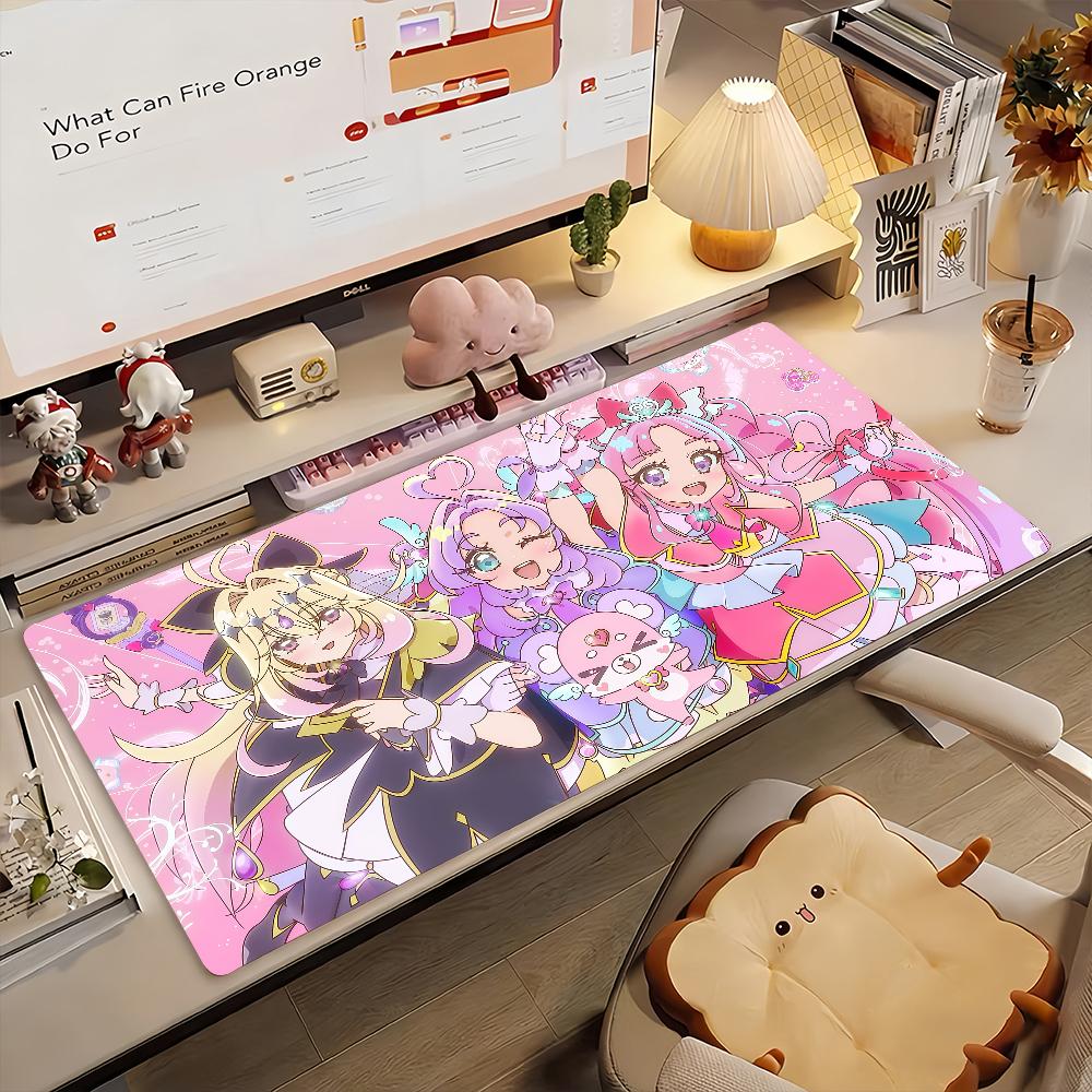 Anime S-Star D-detective P-precure Mouse Pad Anti Slip Rubber Edge Locked Thickened Laptop Gaming Desk Mat