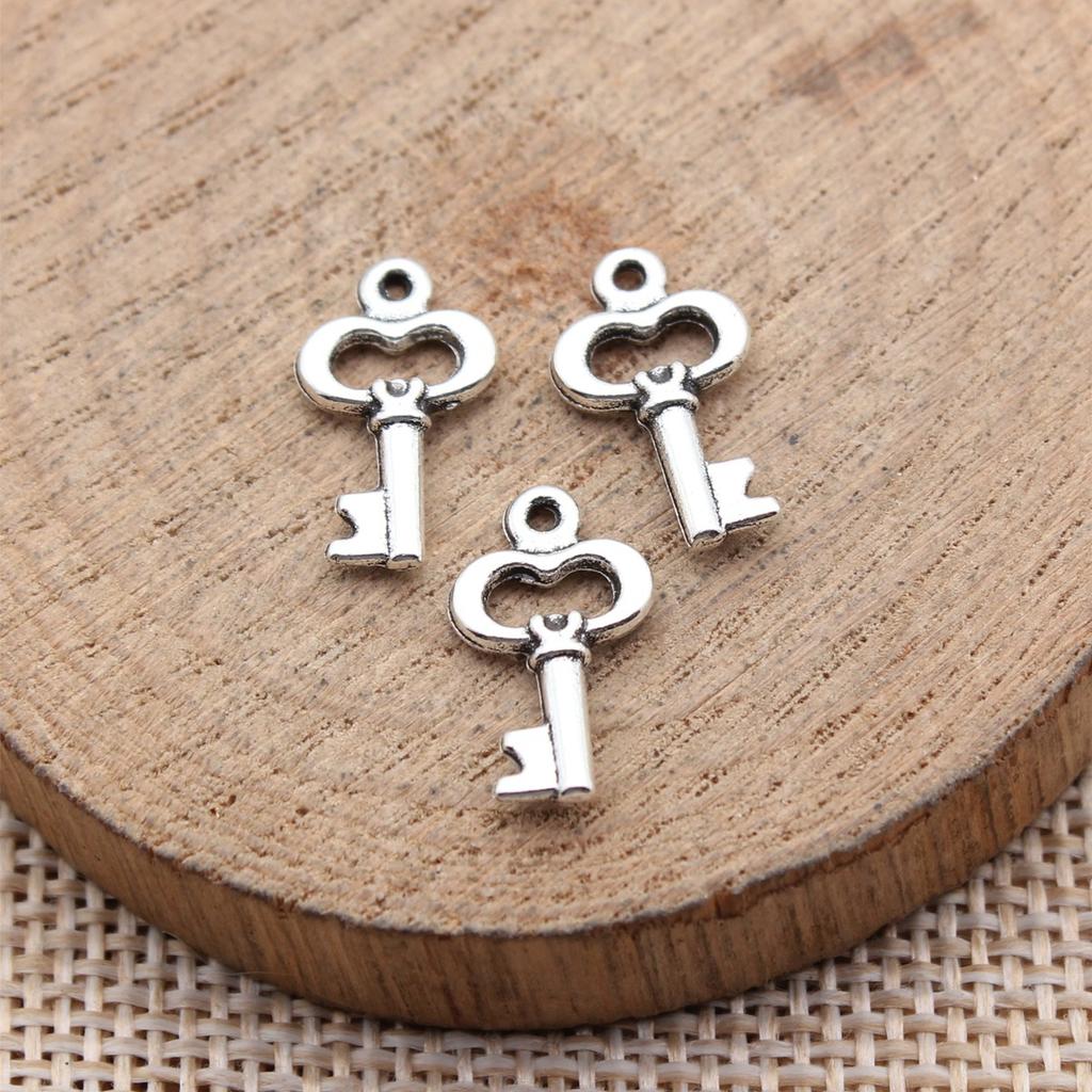 Hollow Clover Key Charm Lucky Pendant Tool Charms For Bracelet Necklace Jewelry Making Supplies For DIY