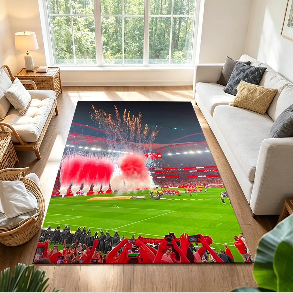 Soccer Stadium Night Match Portable Floor Mat Soft Plush Non-slip Bottom All-season Home Use Minimalist Modern Style Wedding Party Gift