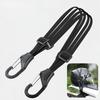 SEAMETAL Universal Elastic Strap with Hooks 4-Claw Motorcycle Luggage Net Helmet Rope Adjustable Cargo Tie Down for Bike Bicycle ATV Moto