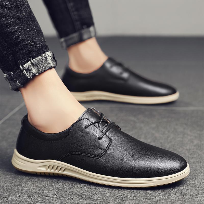 Men Casual Spring Autumn Breathable Men's Oxford Shoes Sneakers Profession Office Style Fashion Luxury Leather Retro Men Shoes