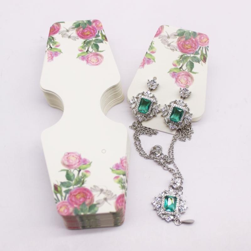 100pc/lot Multi Design Printed Jewelry Necklace Earring Set Card Flower and Bird Styles Hair Accessoreis Bracelet Dispaly Card