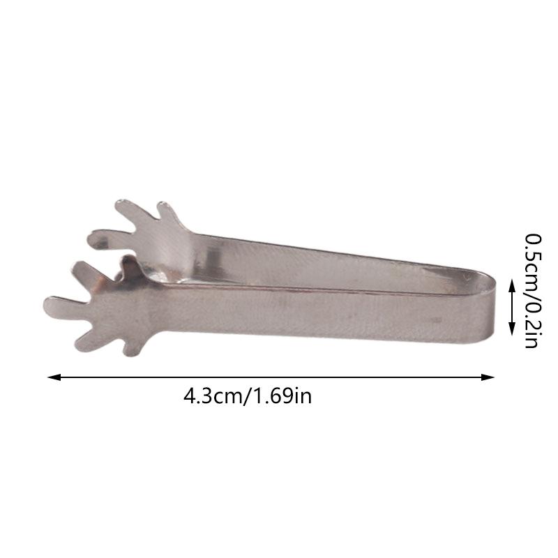 1:12 1:6 Dollhouse Miniature Metal Tongs Food Clip Bread Tongs Model Tableware Cookware Kitchen Utensils Tools Kids Toys