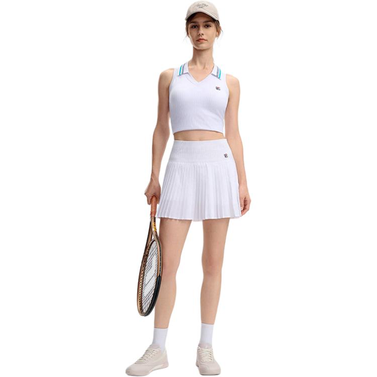 FILA Tennis Skirts Women's Jade White Thickened Short Skirt A11W633306FWT