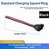 1/2/5PCS Black Scooter Copper Core Cable Plug Socket Plastic E-bike Charging Wire Connector