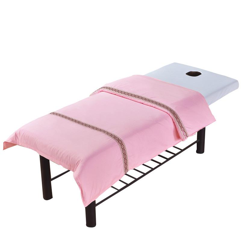 New Skin-friendly Cotton Solid Color Beauty Salon Bedspread Quilt Cover Massage Bed Cover Fumigation Bed