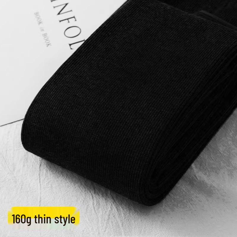 Fleece-Lined Base Layer Pants for Petite Women: Thick, Warm, Cotton, Foot-Covering Tights for Autumn and Winter, Stay in Place Comfort