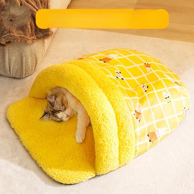 Cat Nest Autumn and Winter Warm Slippers Nest Cute Cartoon Bunny Deep Sleep Adult Cat and Kitten Sleeping Bag Pet Nest