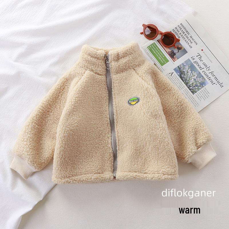 Kids' Teddy Fleece Jacket: Cozy Lambswool for Boys & Girls, Perfect for Autumn & Winter Warmth