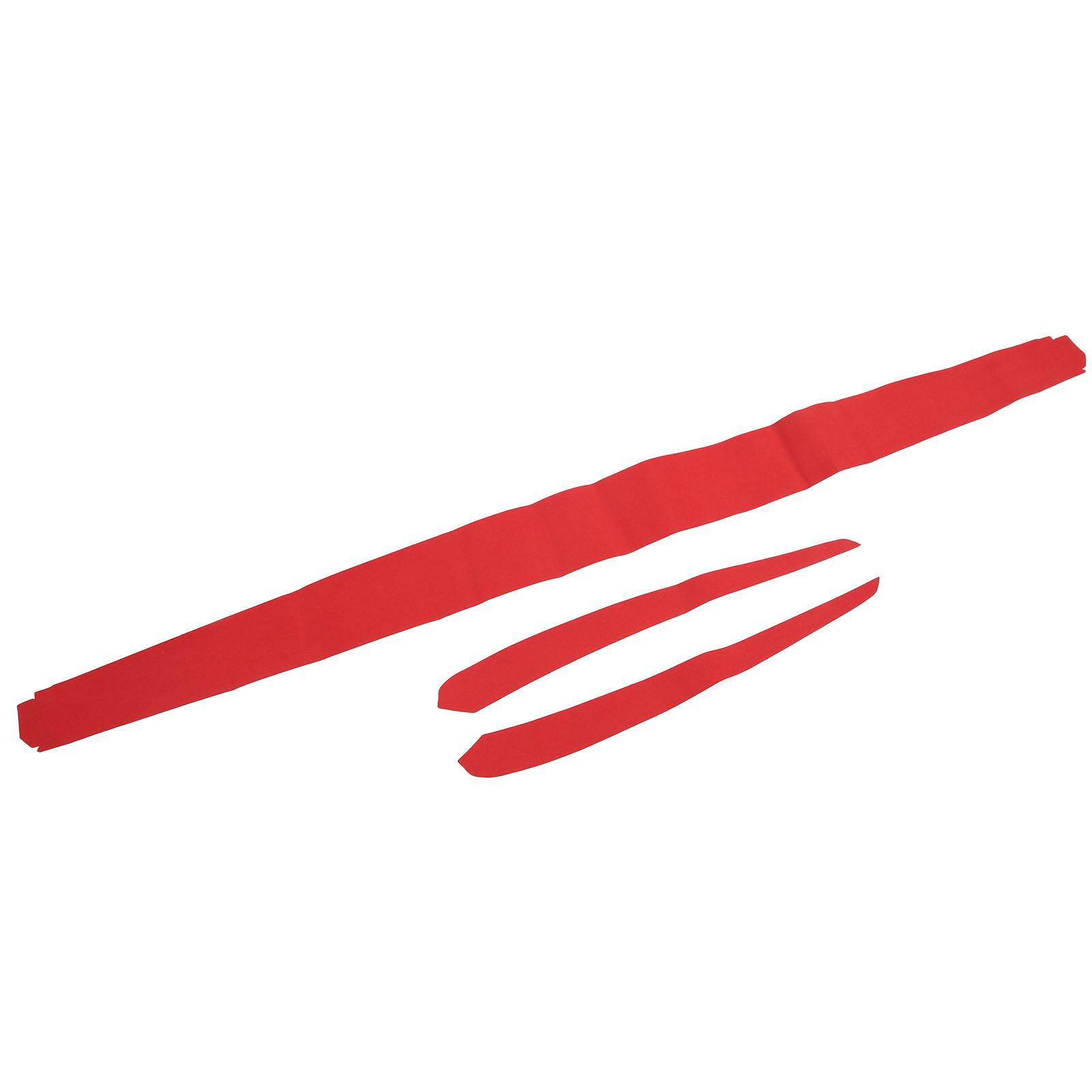 

Внутренняя отделка дверной панели молдингом мягкая замша замена приборной панели для Tesla Model 3 Y 2019-2023 красный