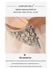 Élégants Talons Hauts à Paillettes avec Une Bride en Strass – Parfaits pour les Mariages et les Banquets