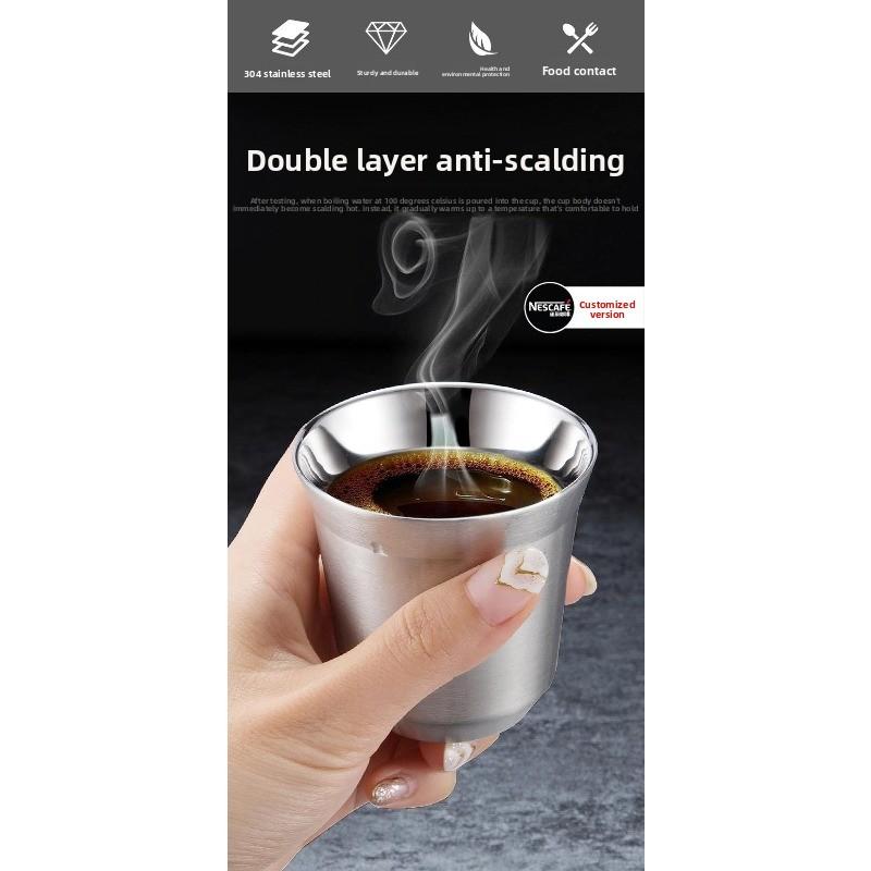 Double-layer Stainless Steel 304 Children's Cup for Keeping Hot Beverages Warm - Coffee Cup, Tea Cup, Wine Cup