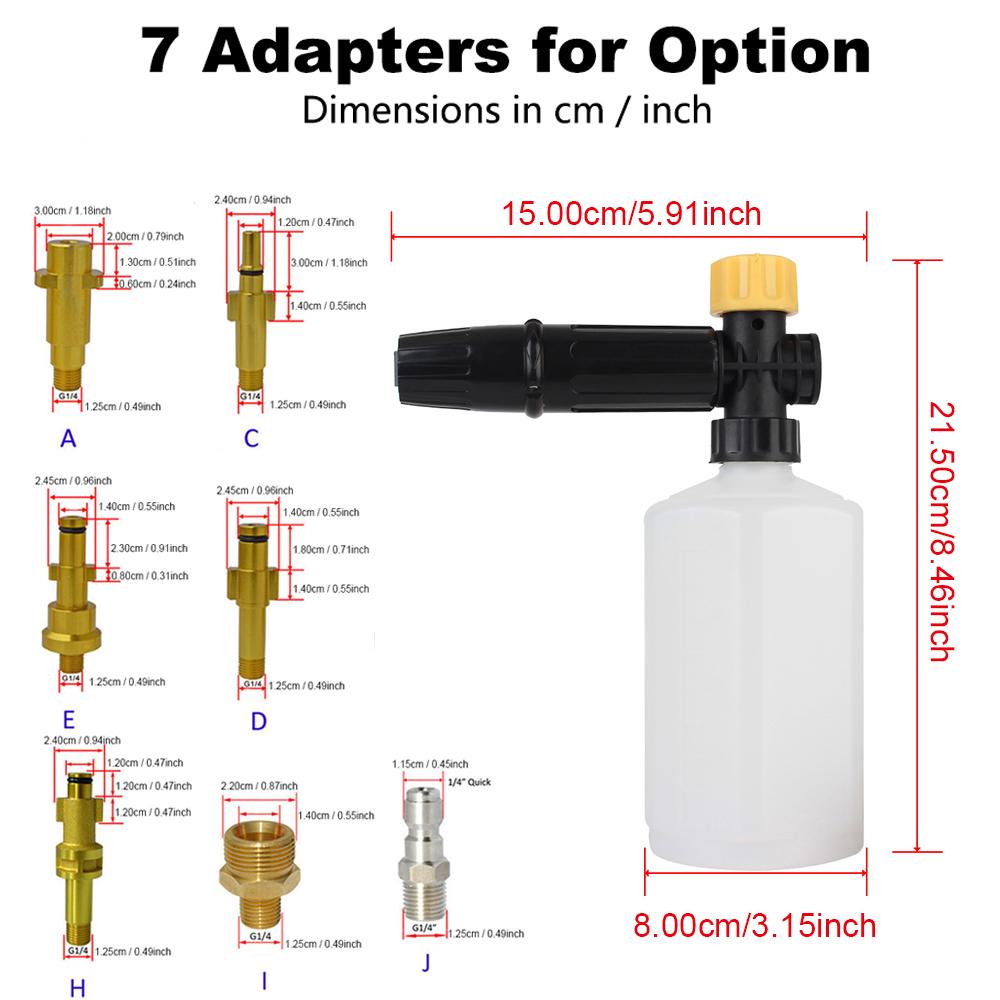 Reinigungsgerät Hochdruckreiniger Autowäsche Wasserpistole Schaumerzeuger Für Kärcher Kranzle Interskol Elitech Huter Schaumlanze