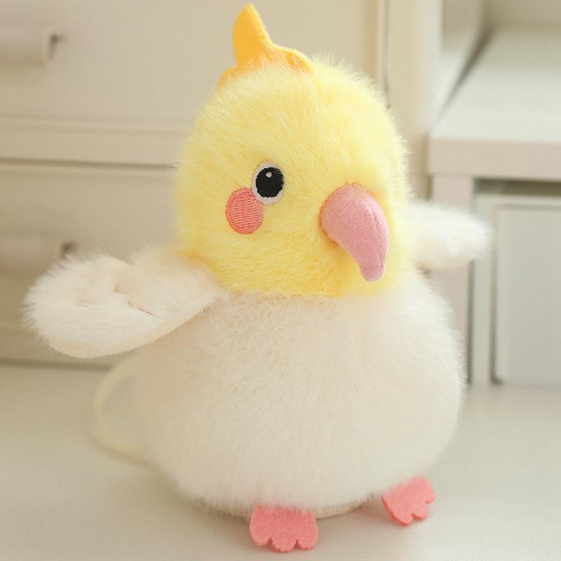 Cute Little Bird Sloth Mouse Plush Toy - Parrot Dinosaur Animal Bag Pendant Doll