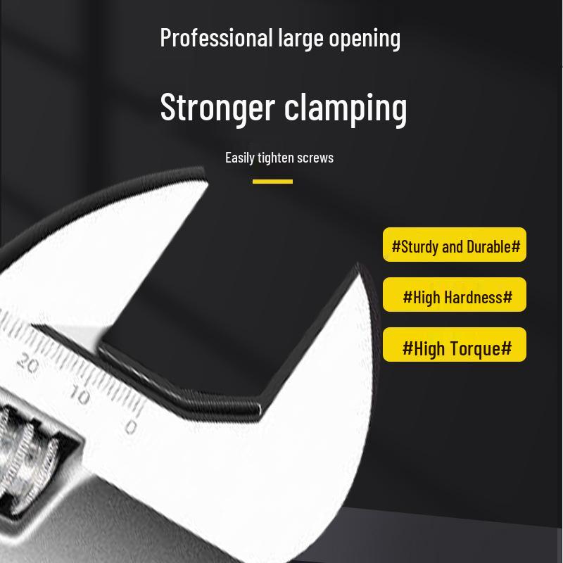Adjustable Carbon Steel Industrial Grade Bathroom Wrench Tool