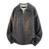 Men’s V-Neck Cable Knit Polo Sweater - Autumn/Winter Business Outerwear