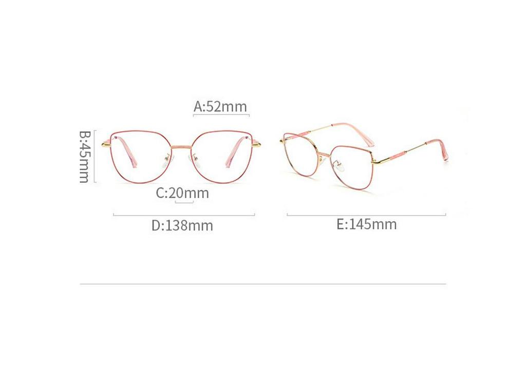 Women's Cat Eye Color-Changing Blue Light Glasses for Migraine Relief - Trendy Clear Lenses