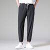 Shanshan Men's Elastic Waist Cropped Jogger Pants
