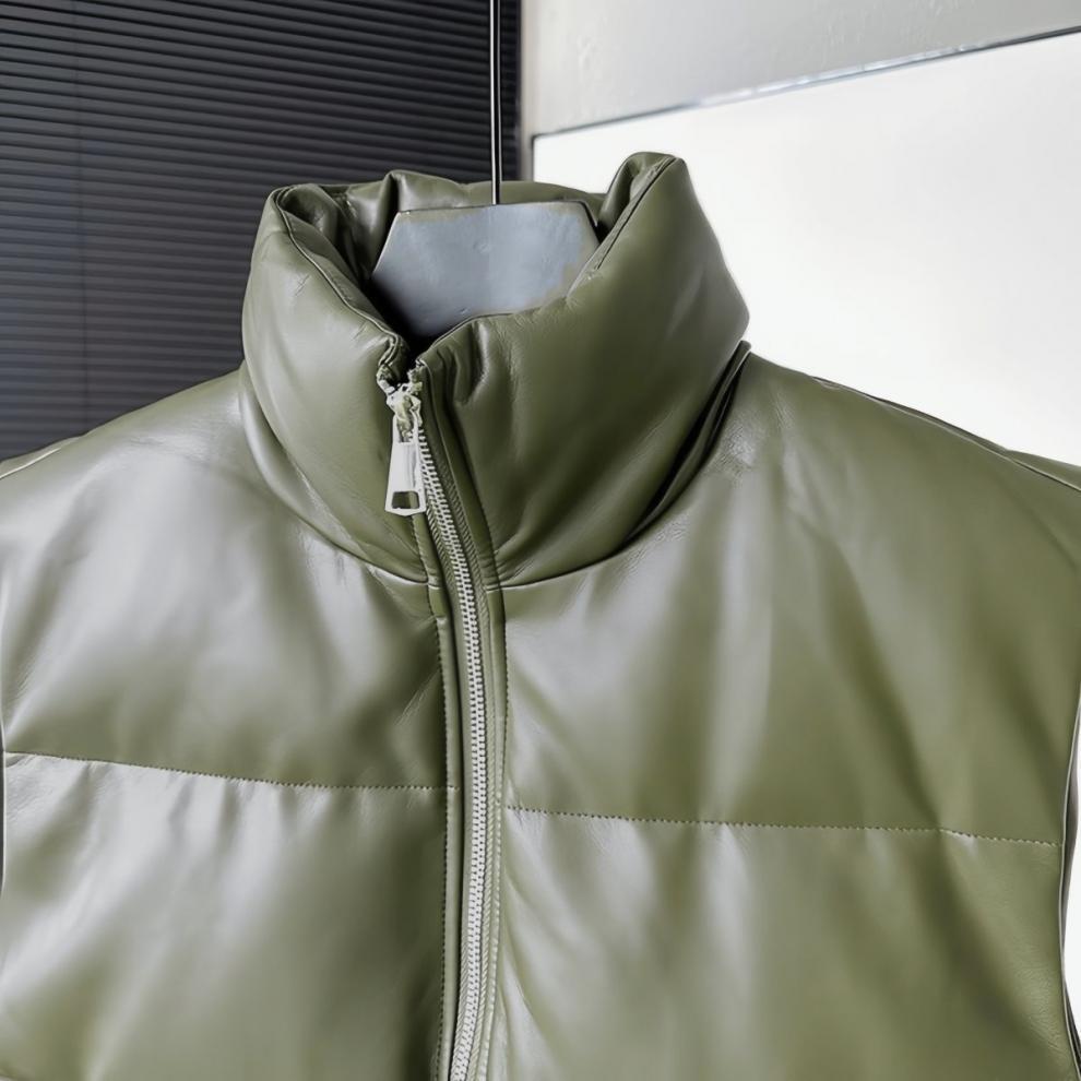 Damska luźna bawełniana kamizelka - jesień/zima, koreański styl, casualowa, bez rękawów kurtka